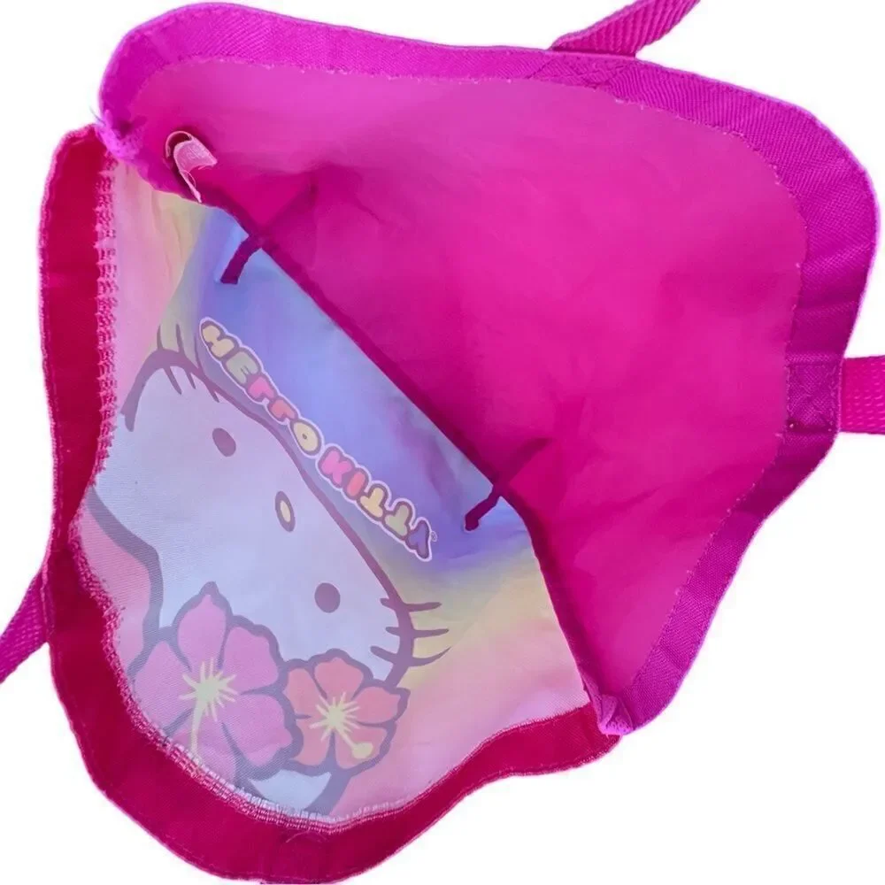 Hello Kitty Hawaiian Rainbow Lightweight Canvas Beach Tote Bag by Sanrio